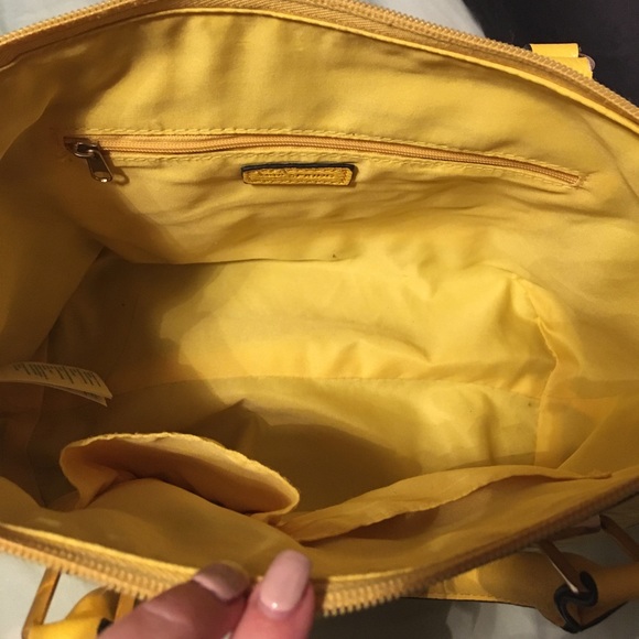 Call it Spring yellow pleather purse - Picture 3 of 4